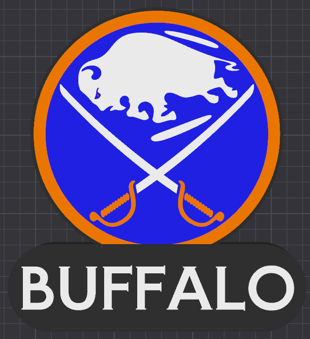 Buffalo Sabres Light Box by 3DKP Download free STL model