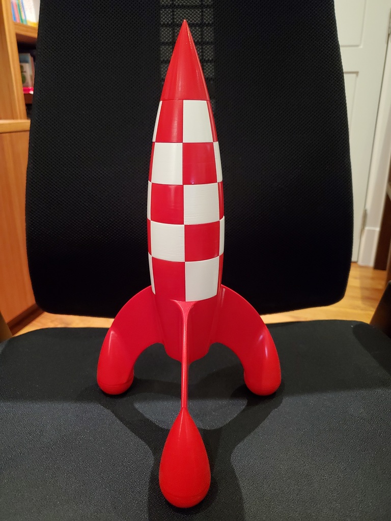 Tintin Style Rocket 