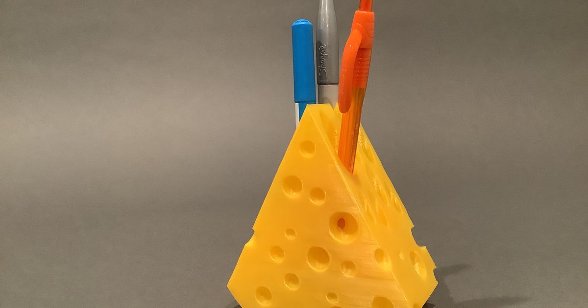cheese pen holder by Hoani3D Download free STL model