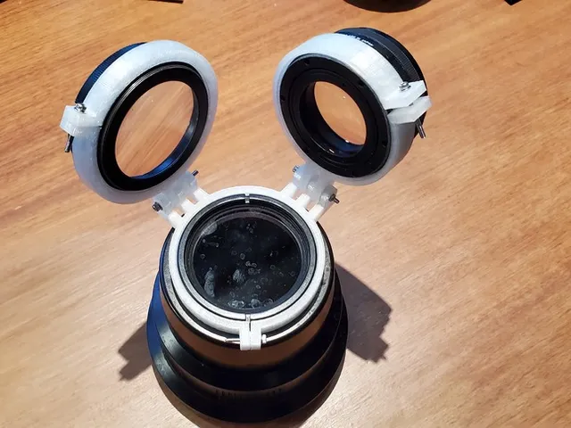 Double Diopter flip for Nauticam Macro port and 2 INON diopters