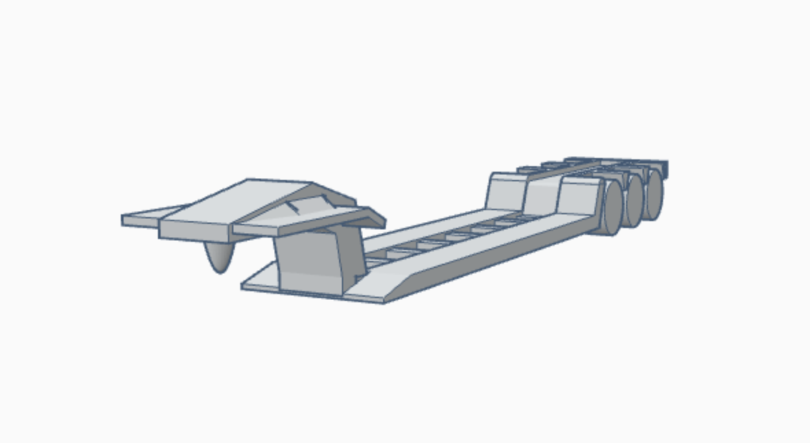 Mini Lowboy 3 AxleTrailer