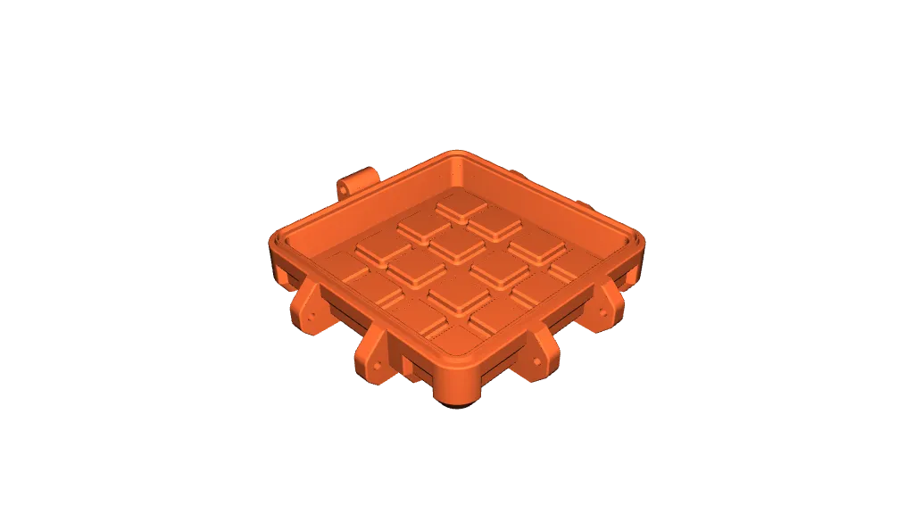 Gridfinity Rugged Storage Box, Parametric and Customizable by