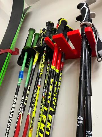 3-Slot Ski Pole Racks