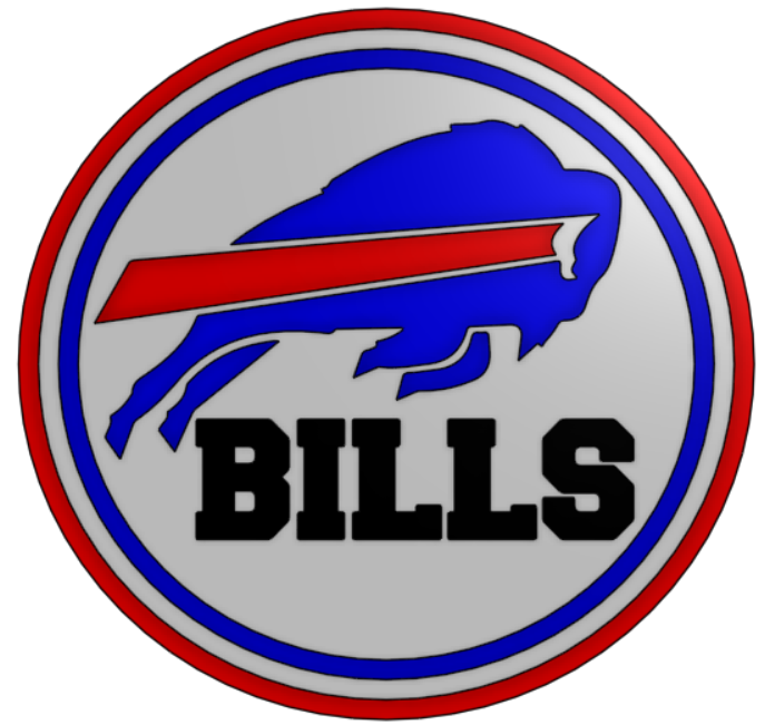 Buffalo Bills Coaster by Gjoopa | Download free STL model | Printables.com