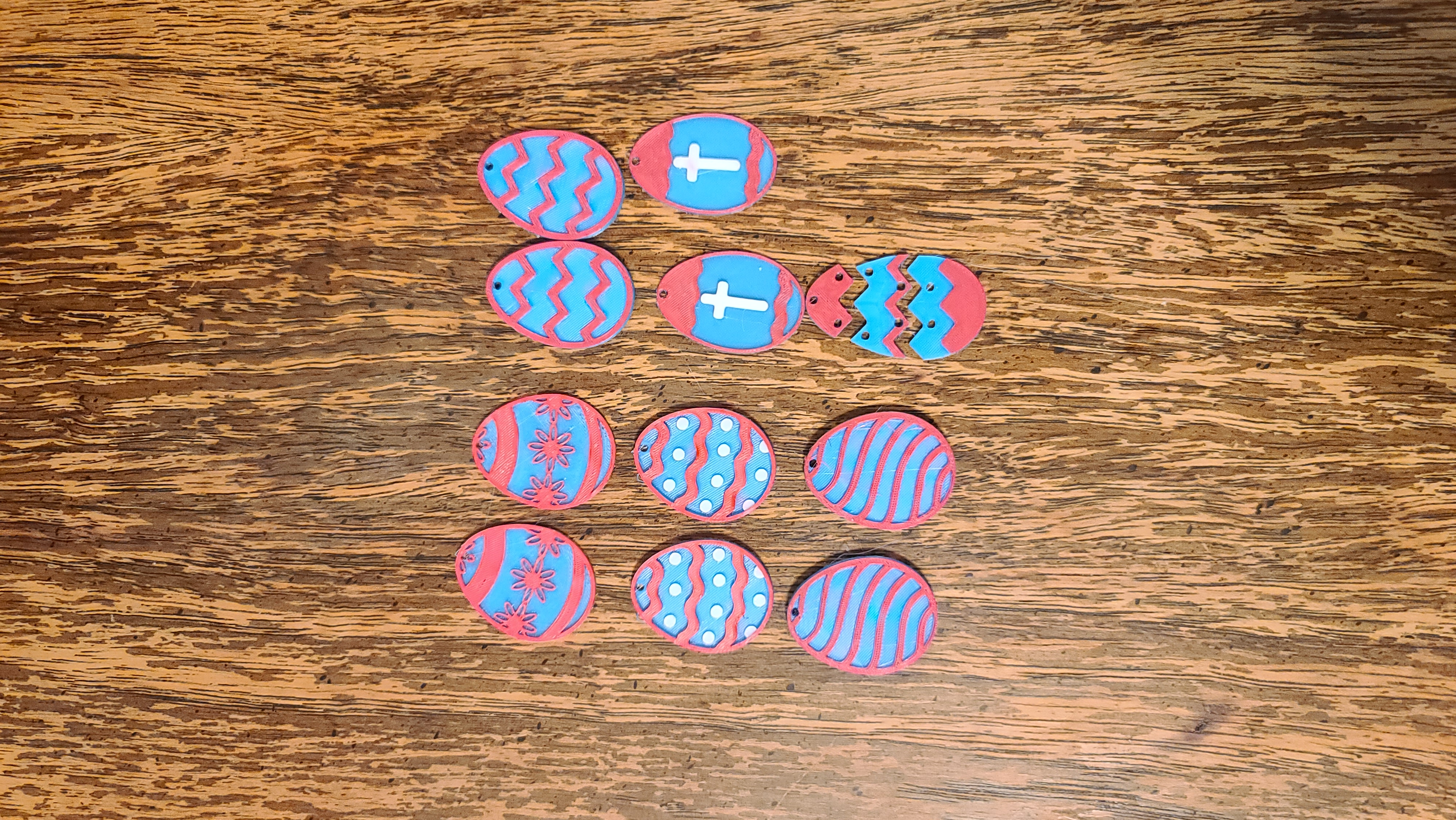 6 Easter Egg Earrings