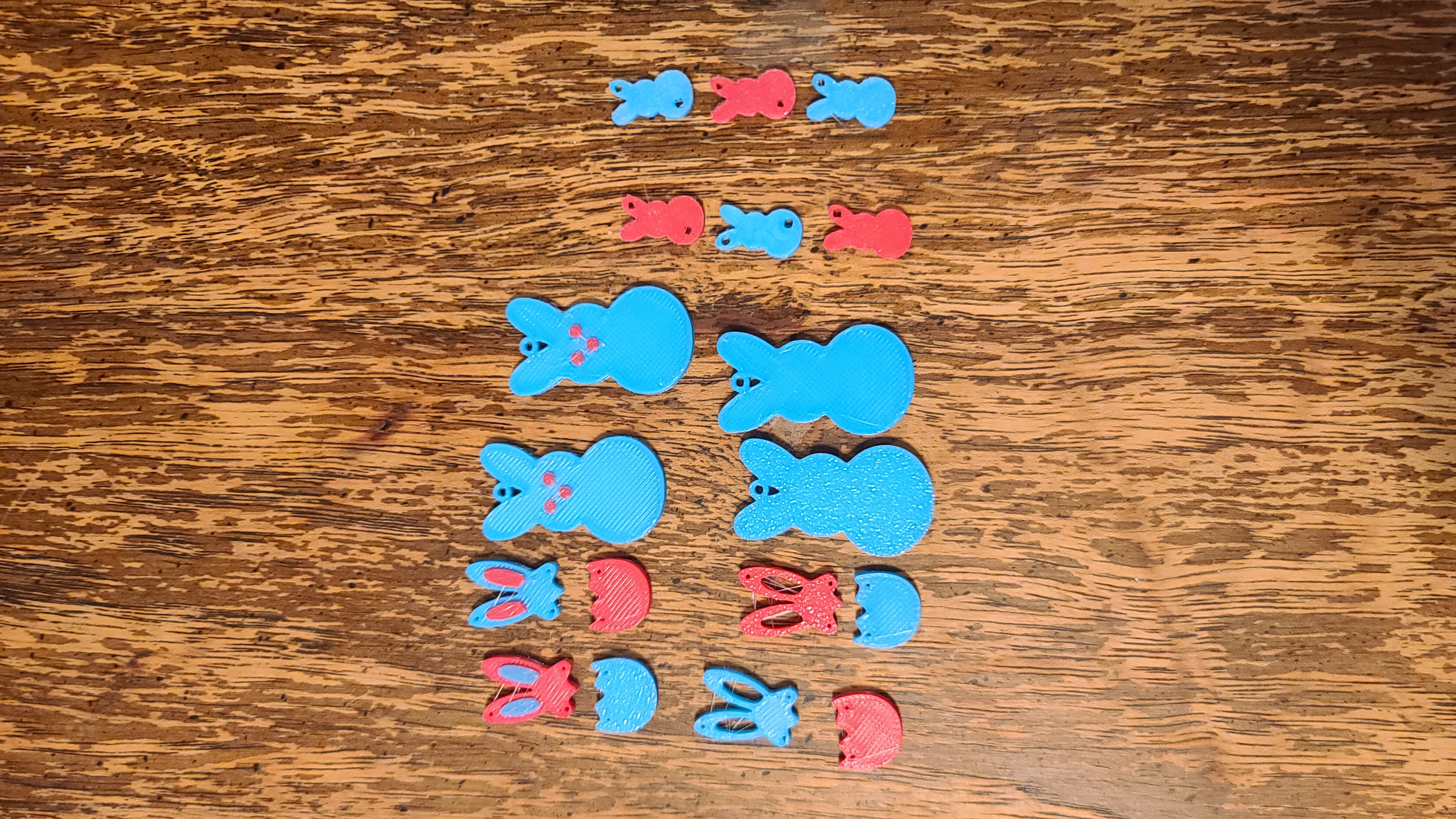 5 easter Bunny Earrings
