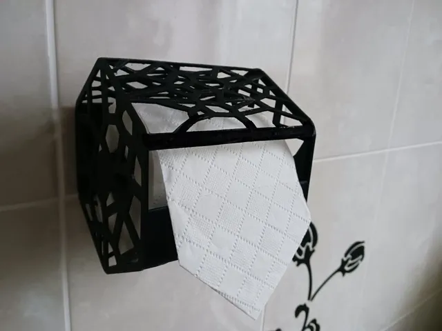 Abstract Geometric Toilet Roll Holder