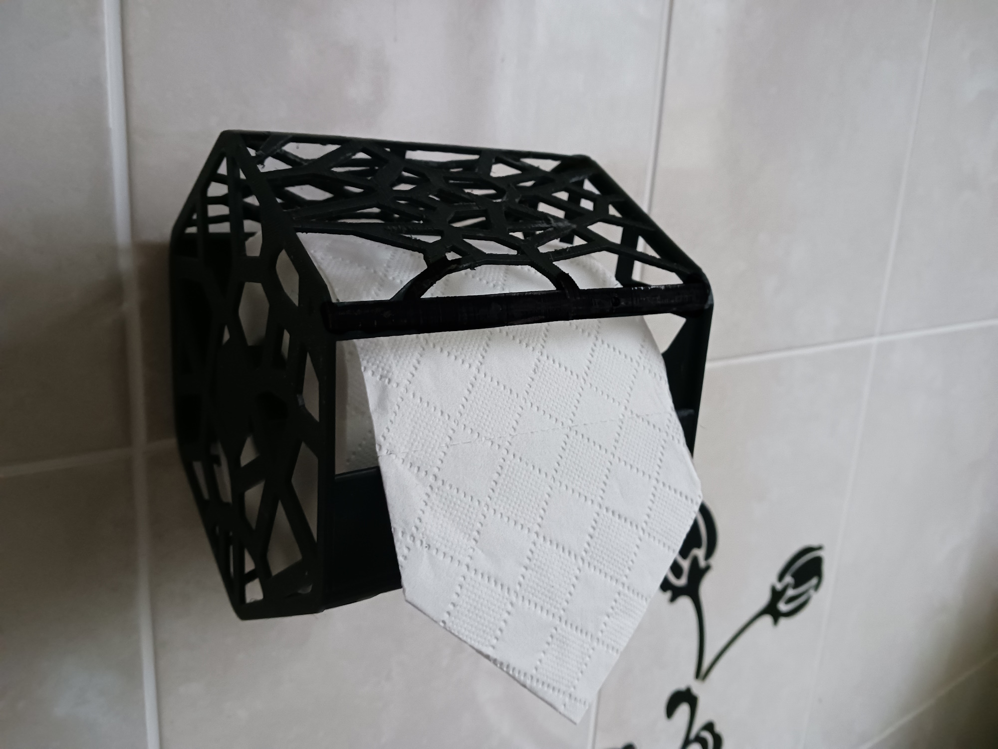 Abstract Geometric Toilet Roll Holder