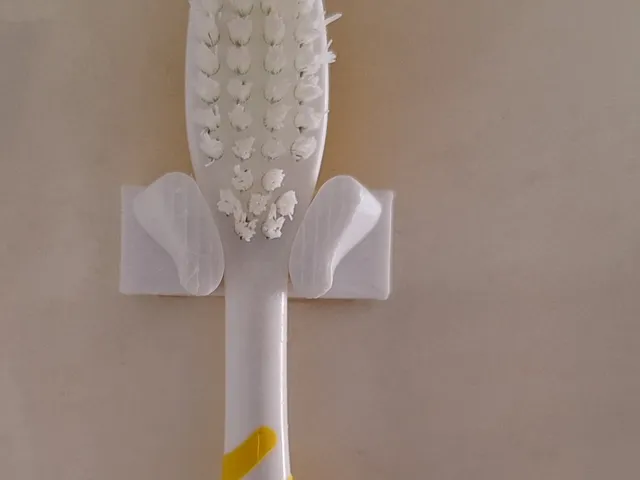 Very small toothbrush holder