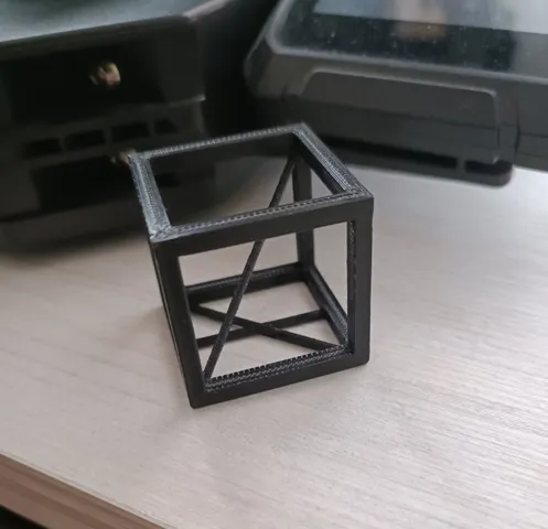 Cube model for stereometry (visualization)