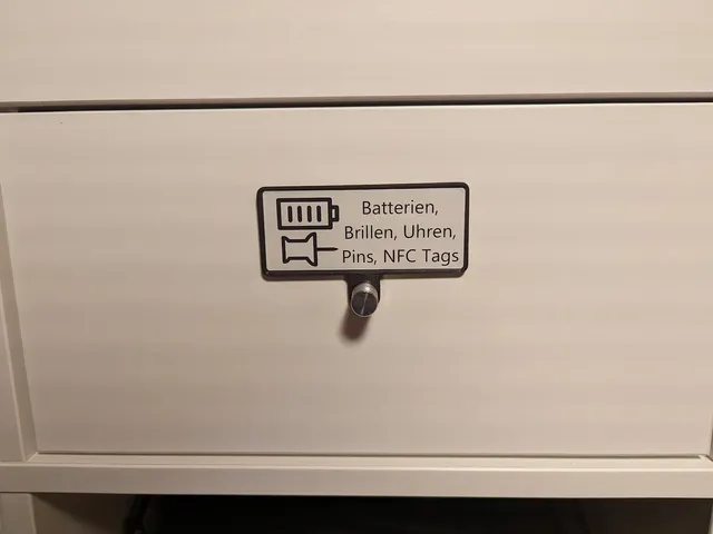 IKEA Kallax Drawer / Door Dymo Label Tags