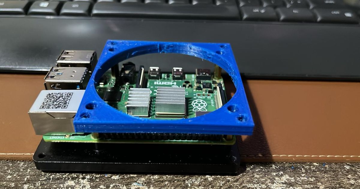 Fan 70x70 raspberry pi 4 adapter by castiglion1 | Download free STL ...