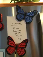 Monarch refrigerator magnet