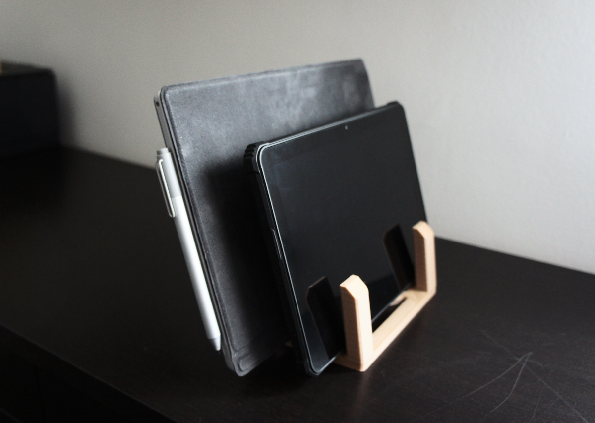 Dual Tablet Stand By Bunnyology Download Free STL Model Printables Com   Dsc03887 01 