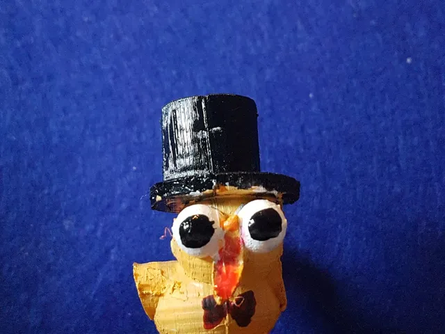 Verrückte  Ente mit Zylinder