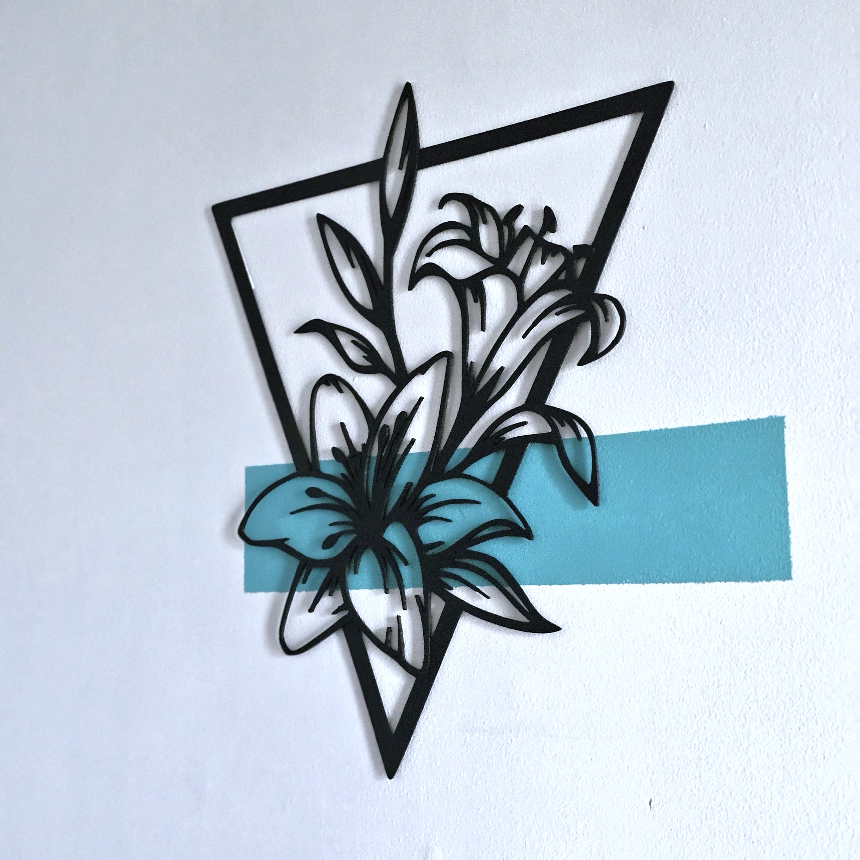 Flower - wall art - split for bigger print