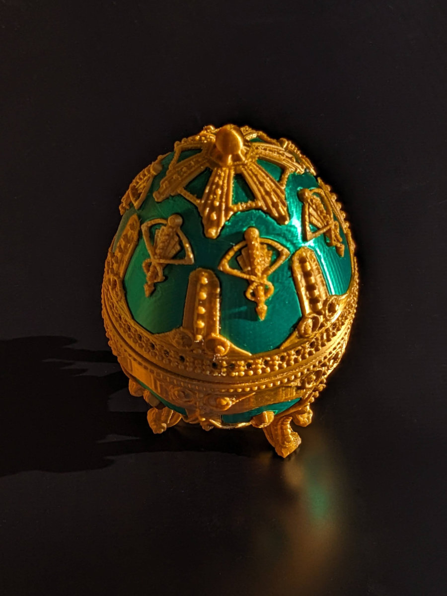 Art Deco Faberge Puzzle Egg (no mmu needed) — miniatura 6