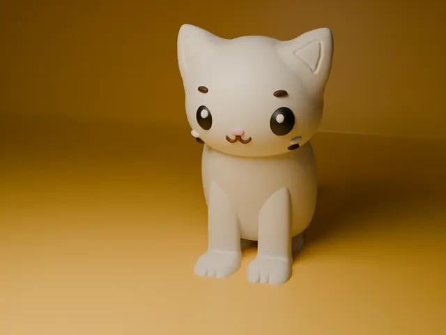 Cat White kawaii