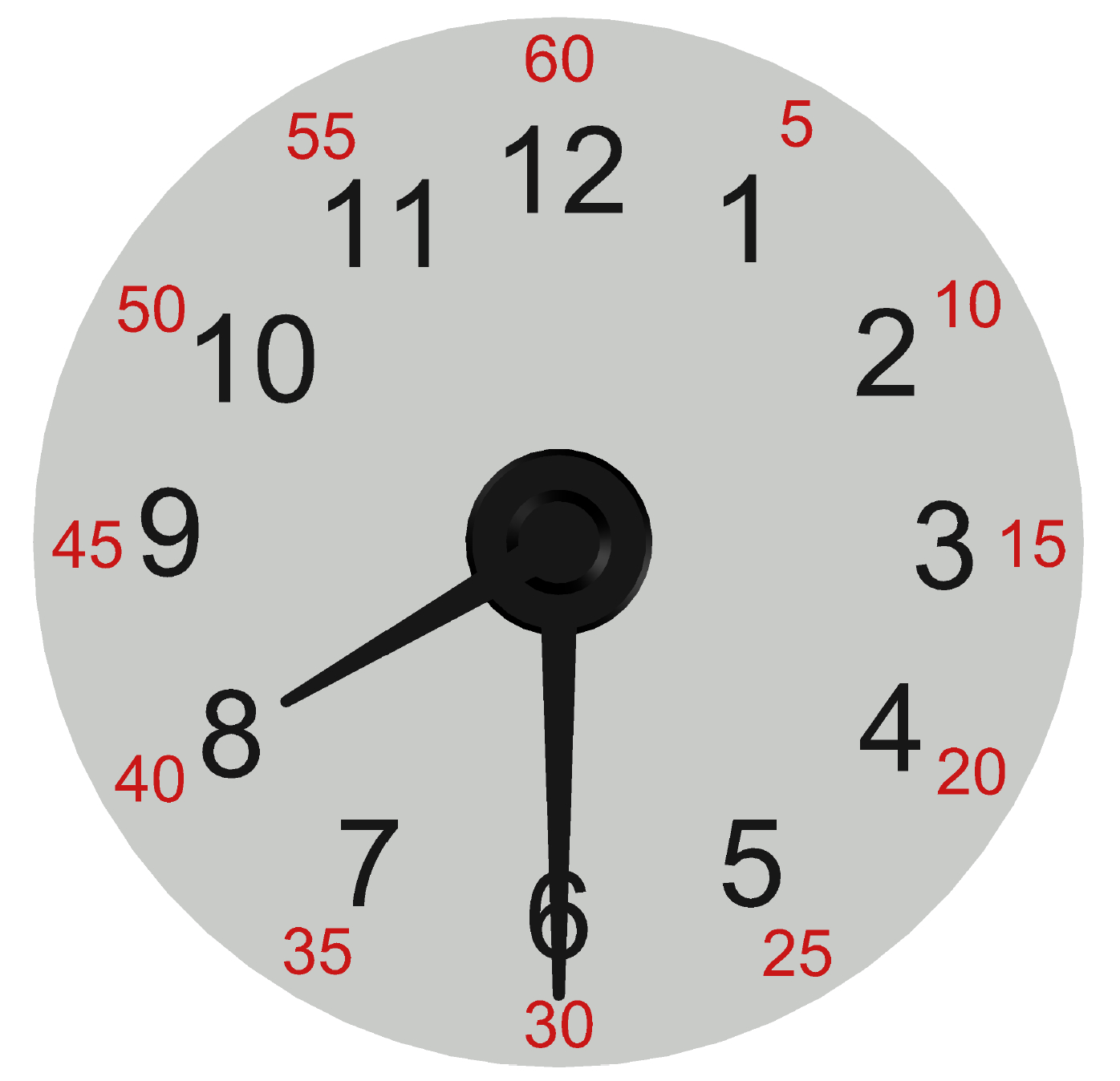 Educational Clock and a dial for creating an electronic wall clock