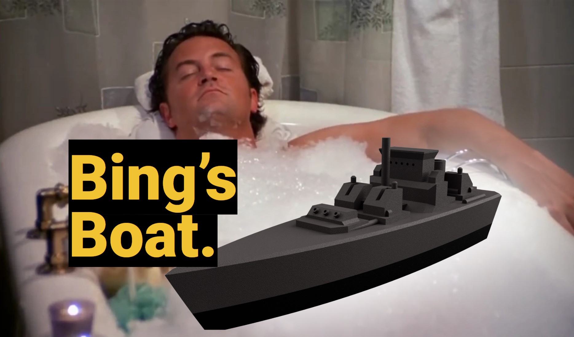 Chandler Bing's Bathtub Boat by Magnus Friis | Download free STL model ...