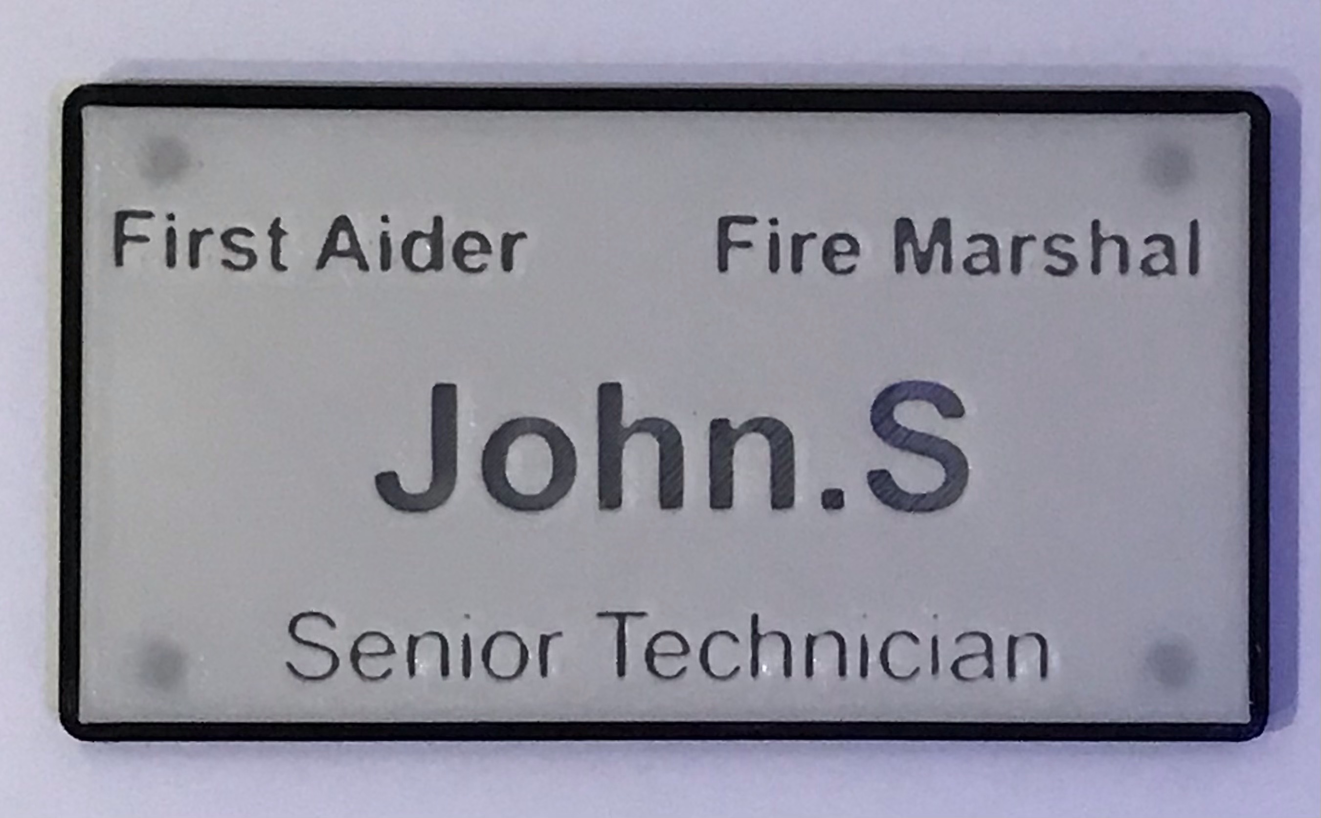 Simple Modular Name Tag