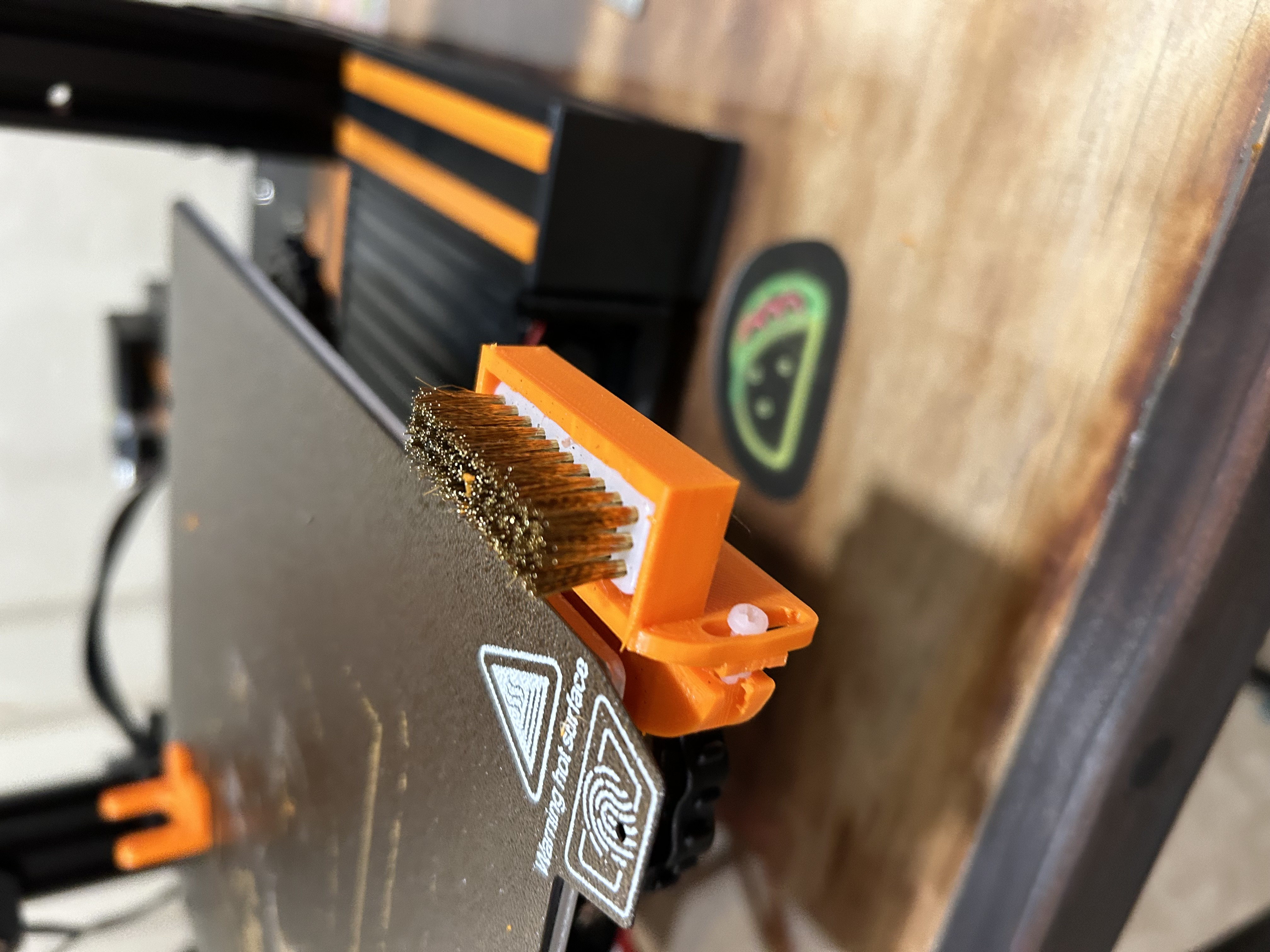 Ender 3 V2 Nozzle Brush Mount