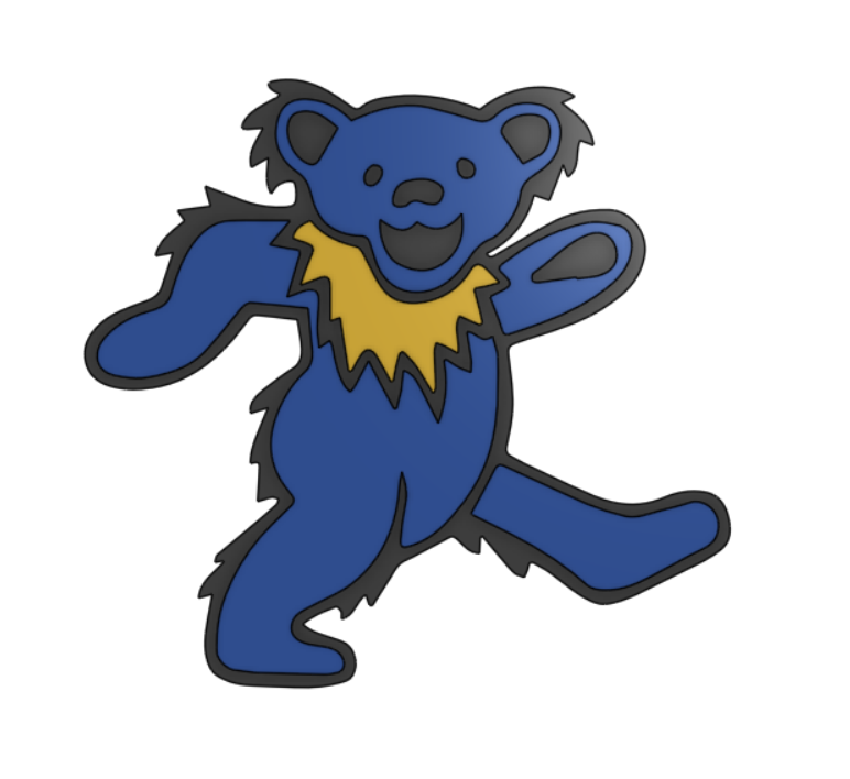 Grateful Dead Dancing Bear Magnet (1 of 5) by ShopTeacher | Download ...