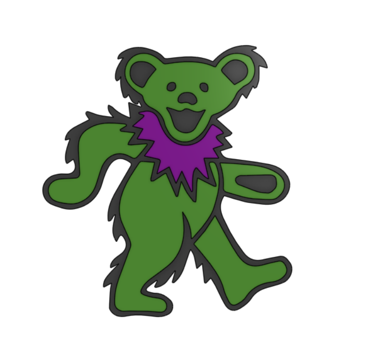 Grateful Dead Dancing Bear Magnet (2 of 5) by ShopTeacher | Download ...