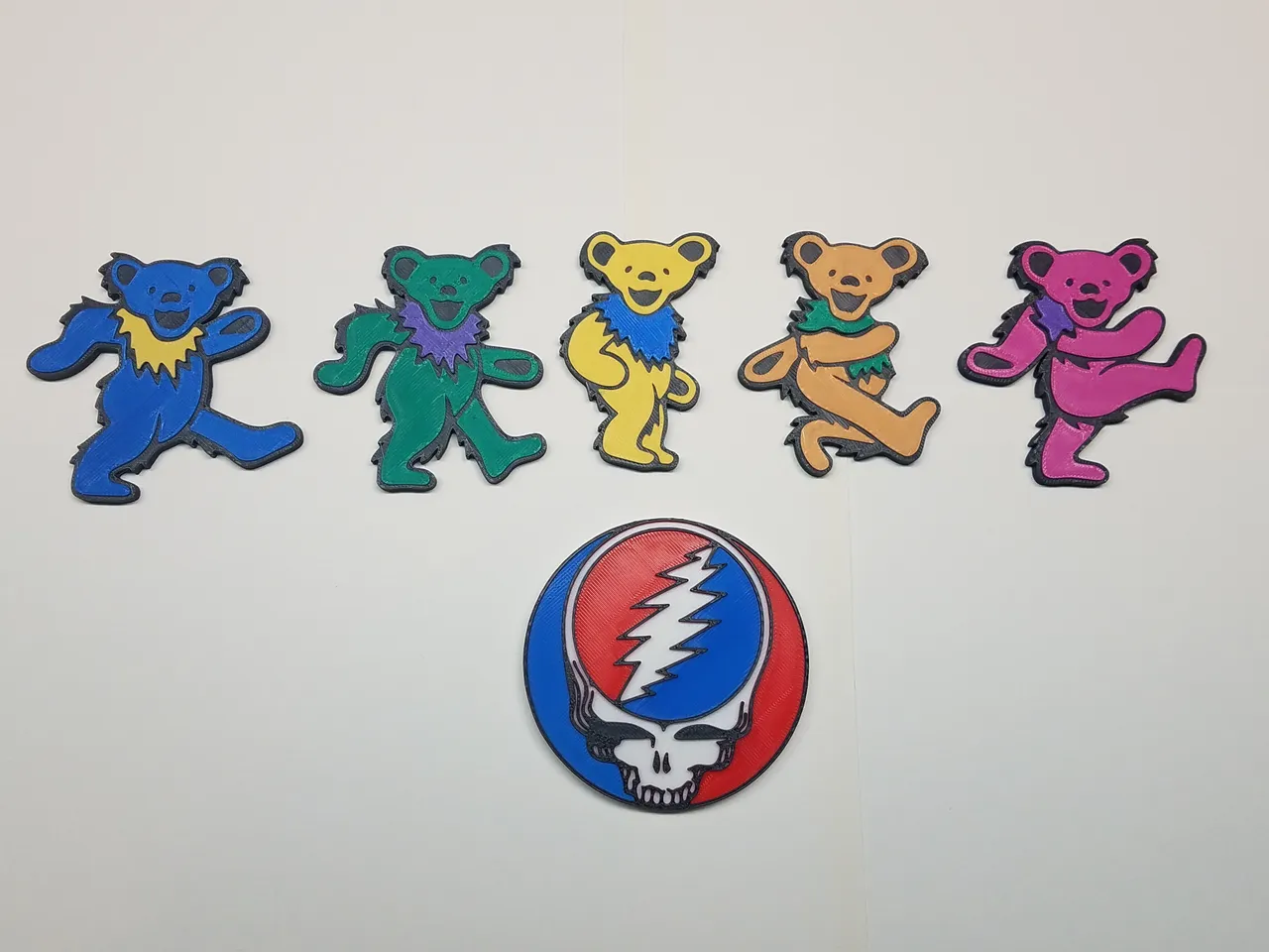 Grateful Dead Dancing Bear Magnet (4 of 5) by ShopTeacher | Download free  STL model | Printables.com