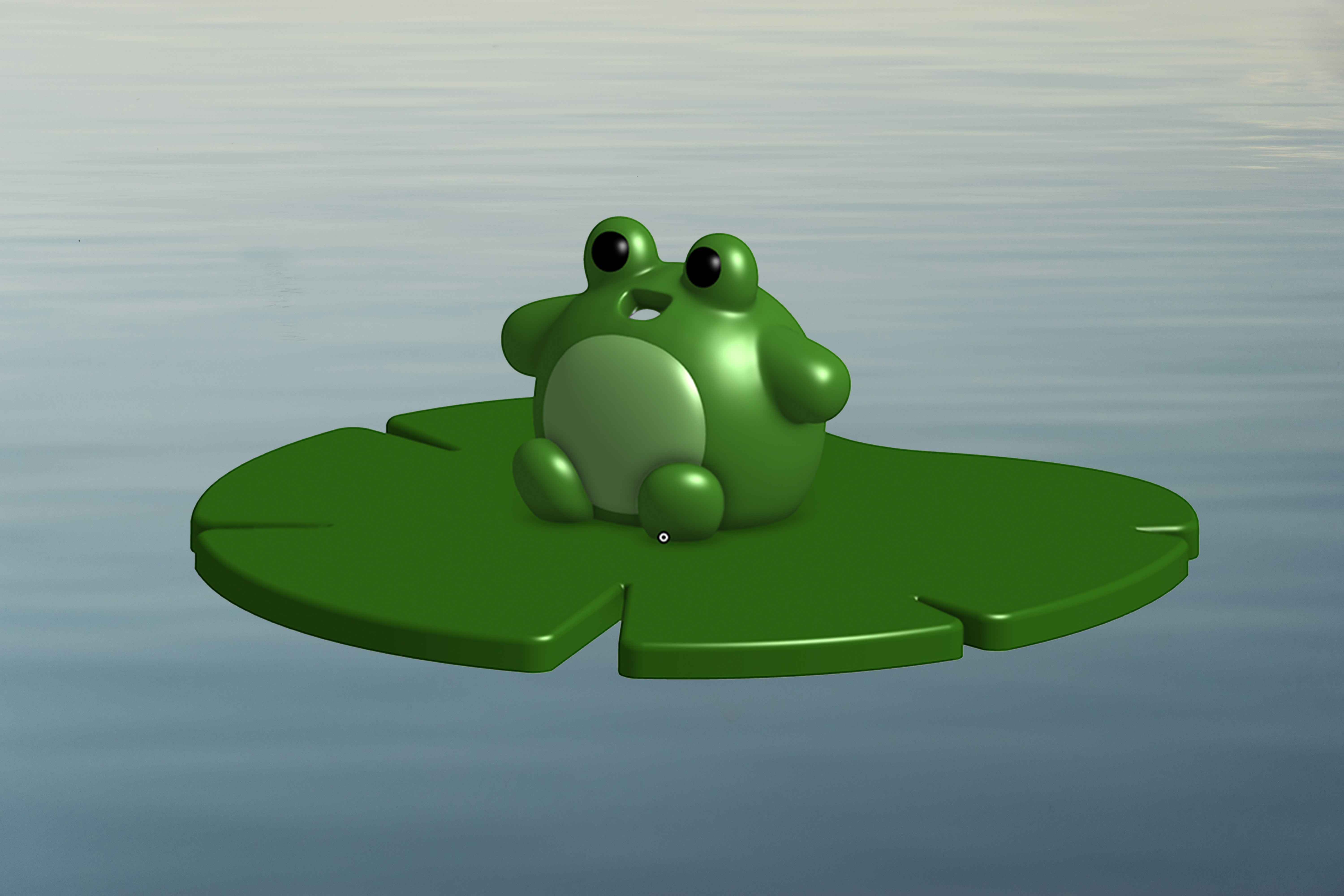 Floating Frog and Lilypad!