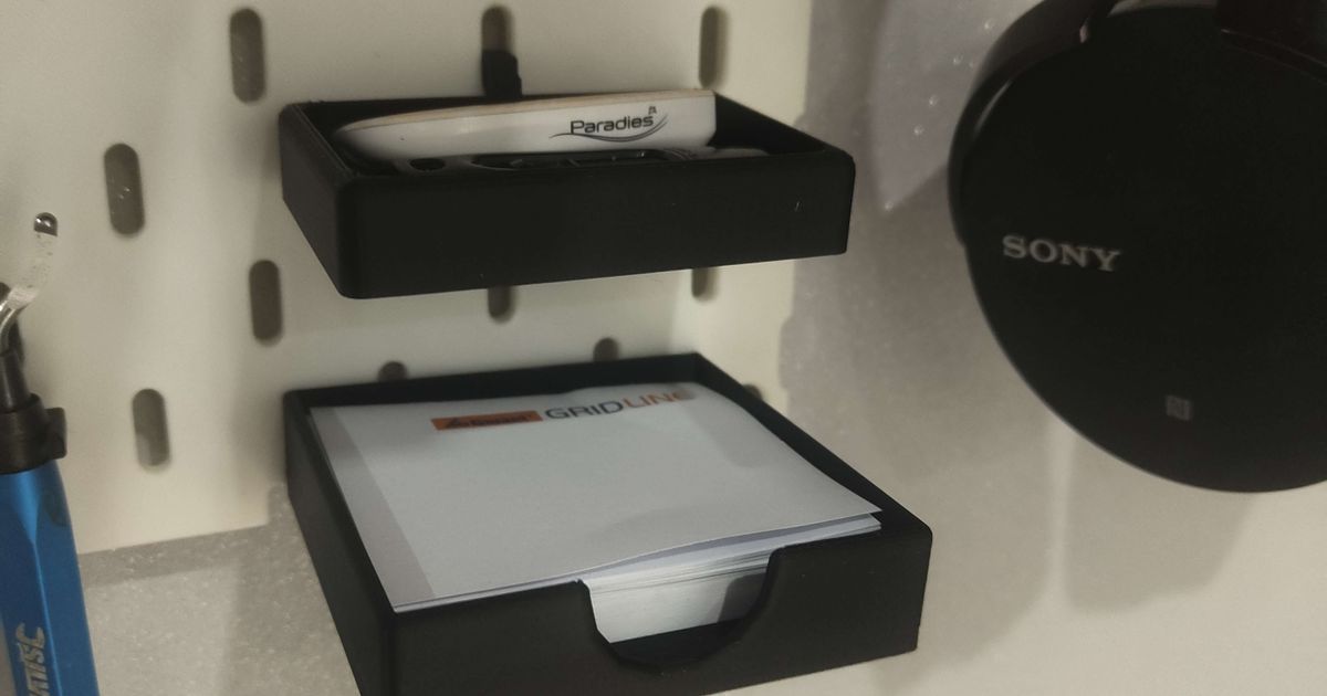 Ikea Skadis Notizzettelhalter by Max Ott | Download free STL model