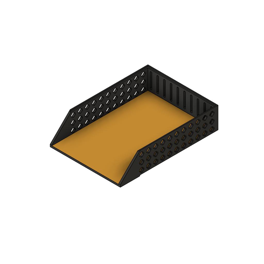 Stackable paper tray for A5 by Moe Stone Download free STL model