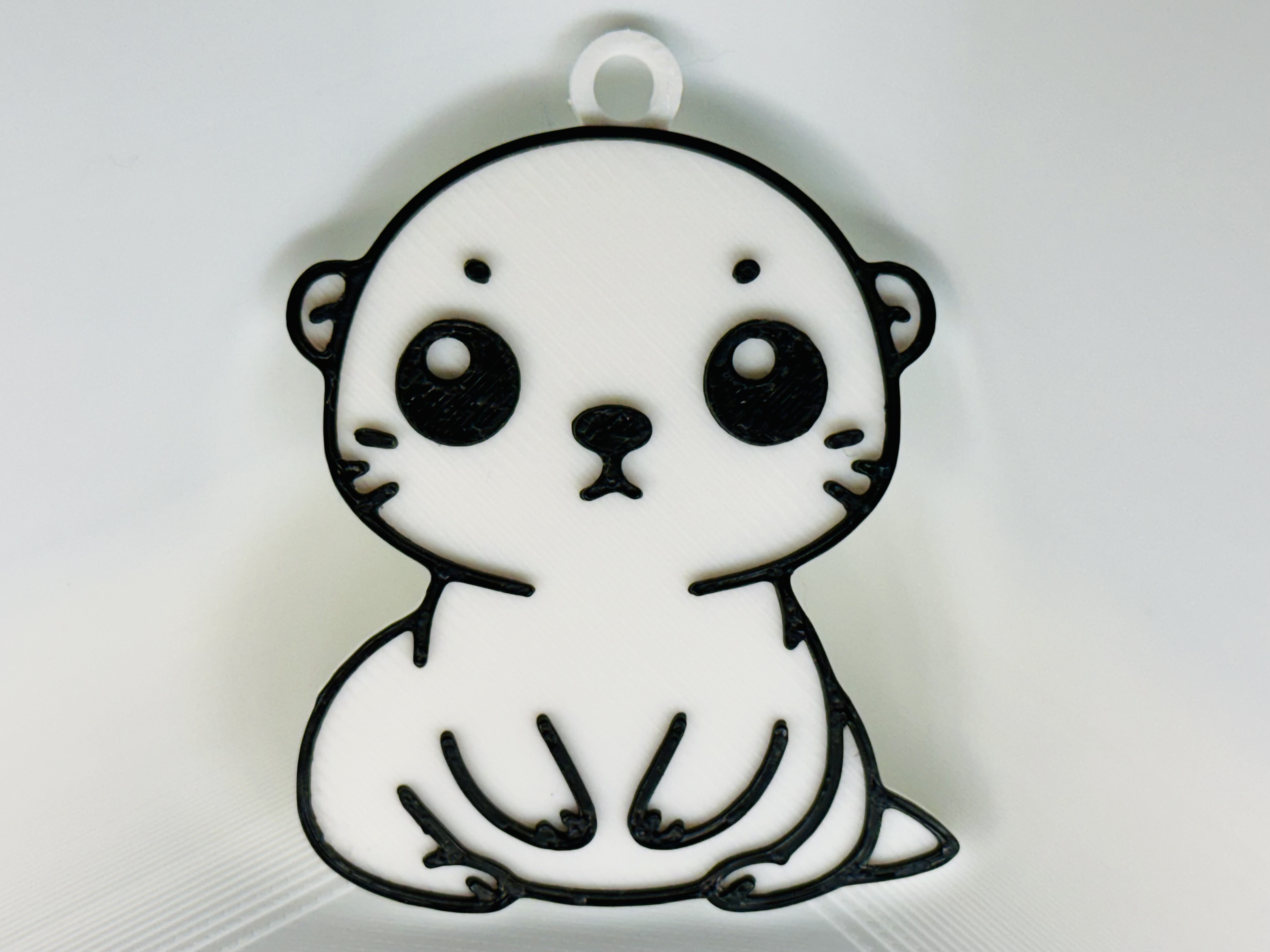 Cute Otter Keychain by Nolan3D Download free STL model