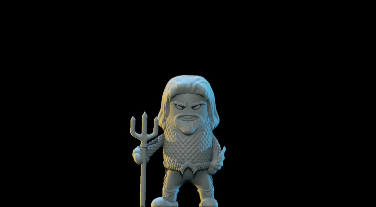 Mini Aquaman 3D model by Wekster