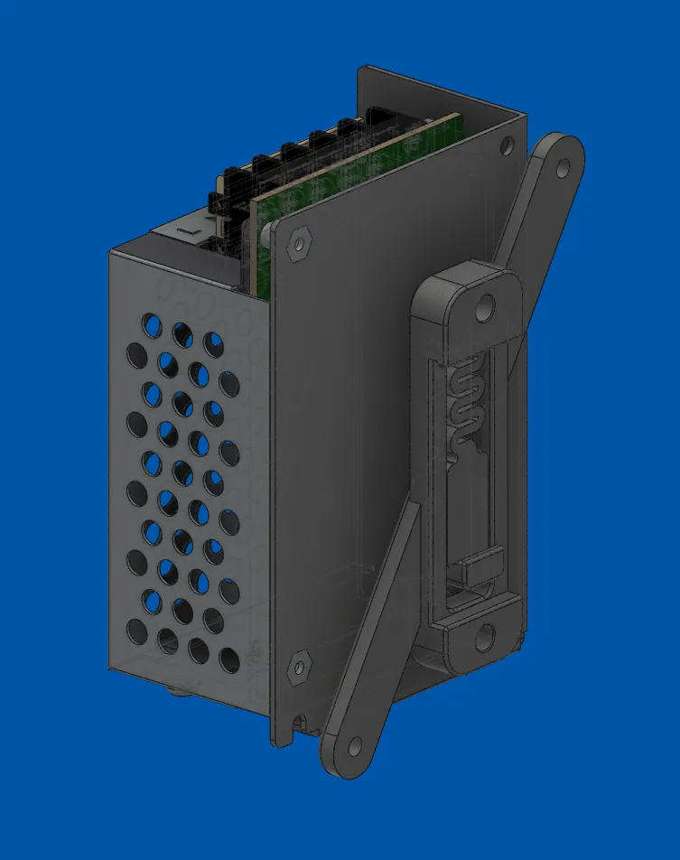 5v PSU DIN rail adapter by Chazah | Download free STL model ...