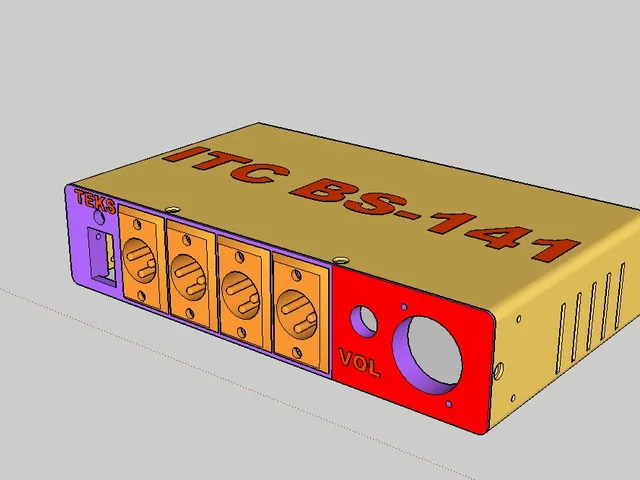 Intercom with 4 channels, base station