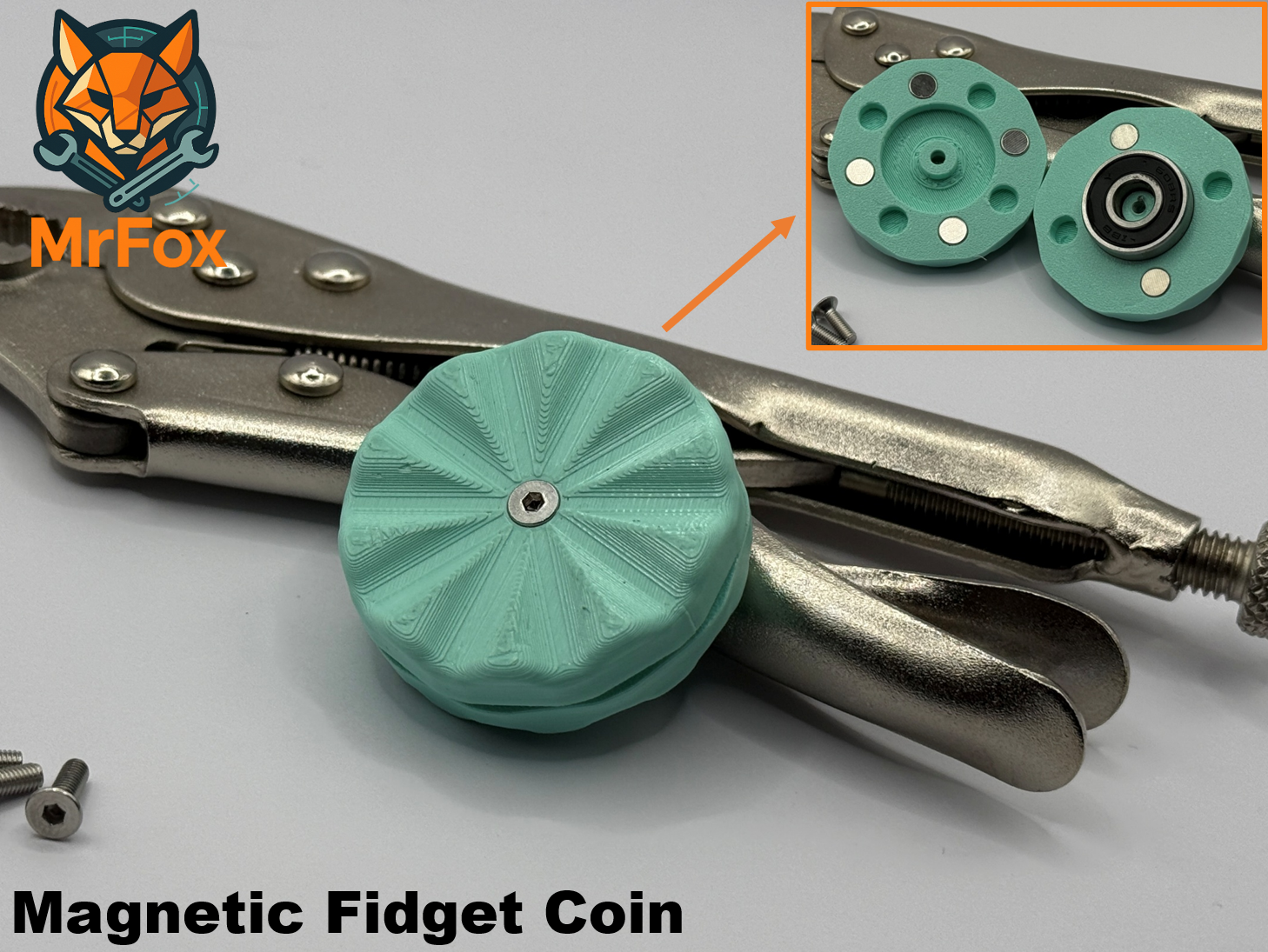 Rotating Magnetic Detent Fidget Coin – Haptic EDC