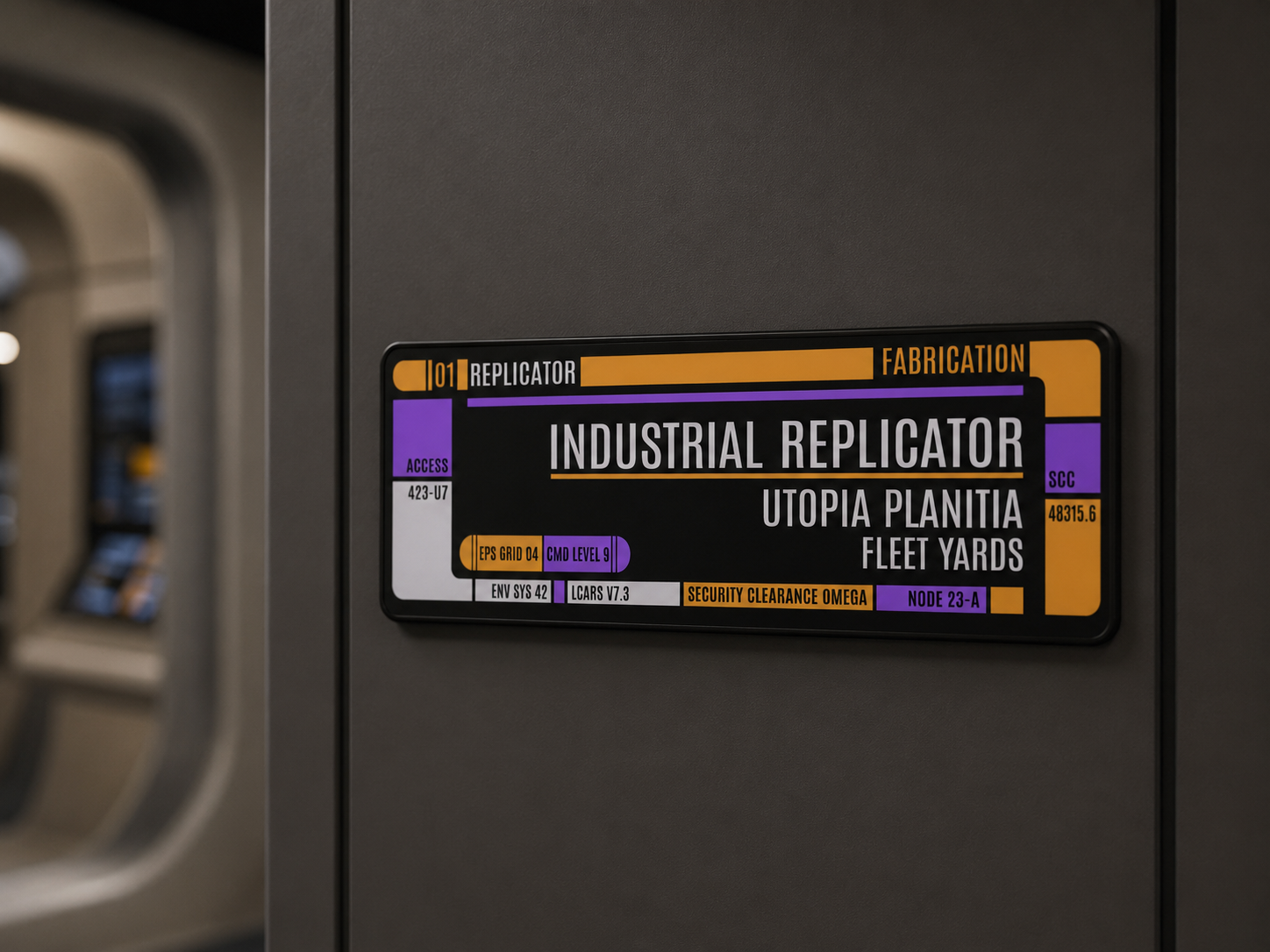 Industrial Replicator - LCARS - Panel - Star Trek
