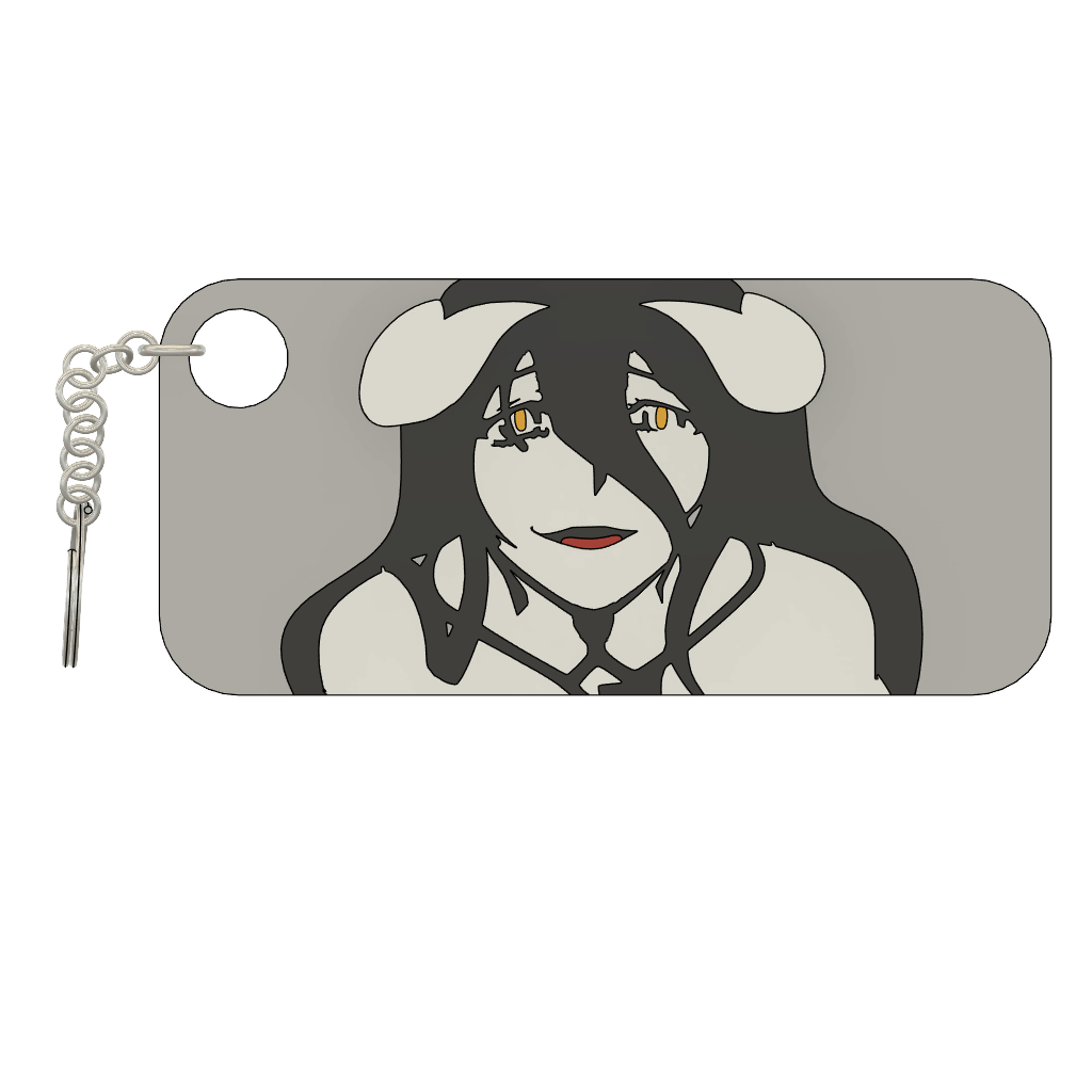 Albedo Overlord Keychain