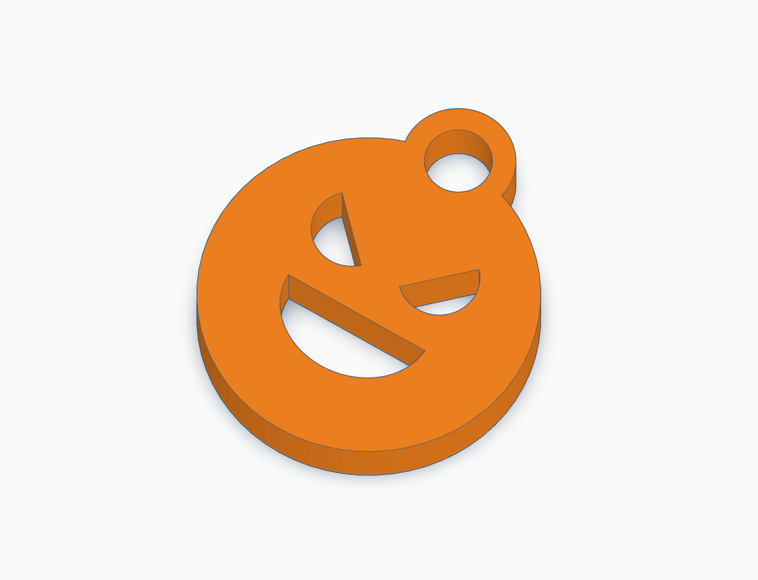 Evil Smiley Keychain