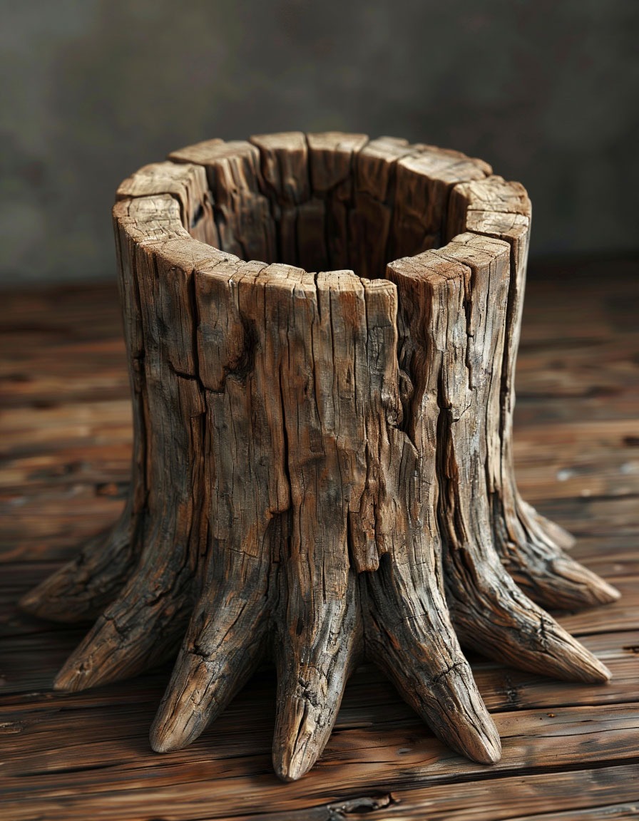 Organizer - old stump.