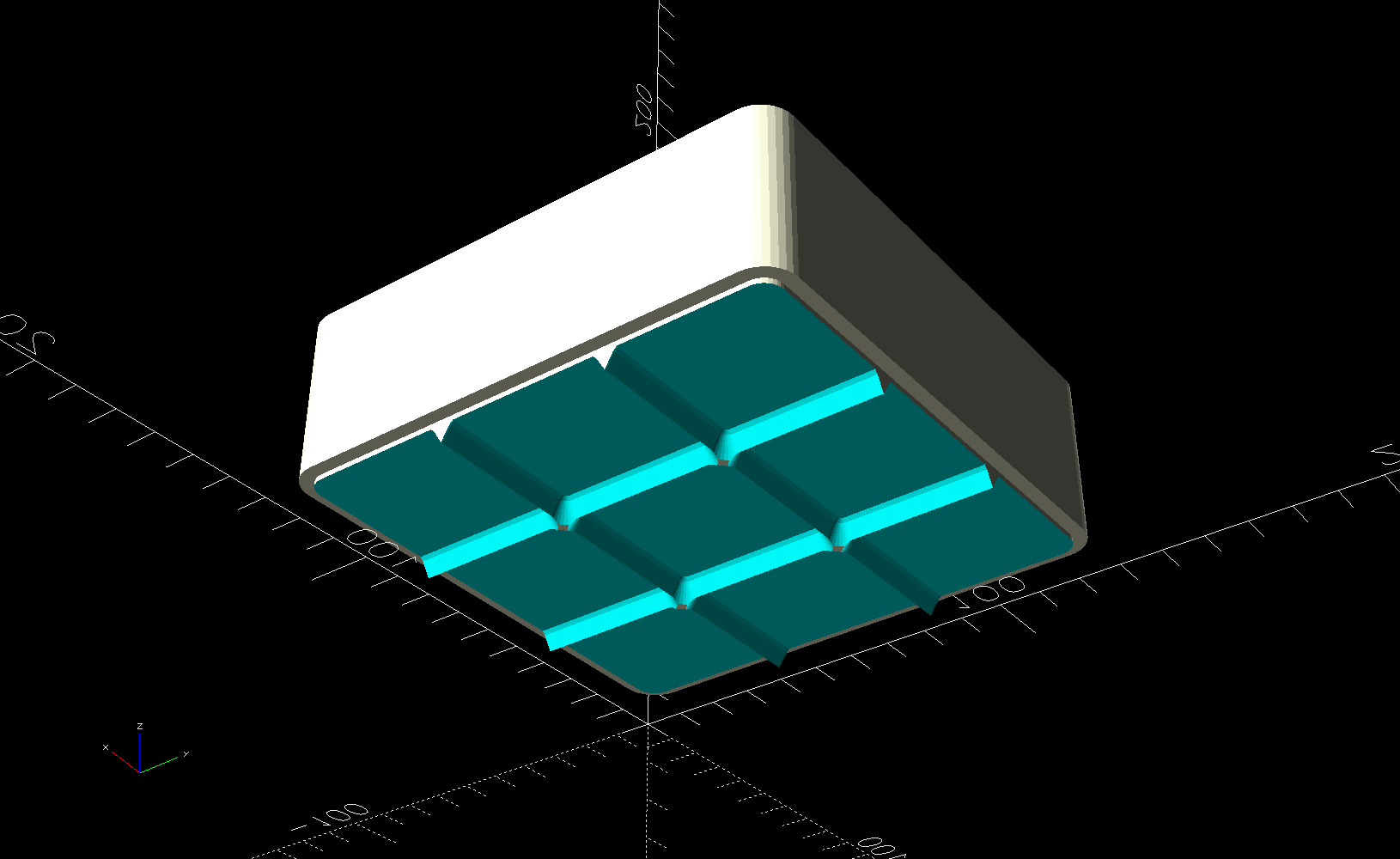 Miniatura 3 do modelo 3D Parametric Stackable Gridfinity Tray - OpenSCAD
