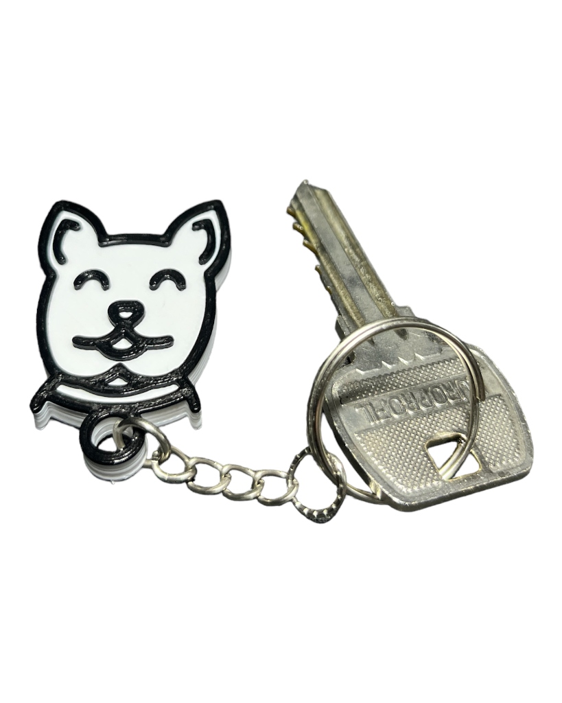 Cute Dog Keychain by BORO | Download free STL model | Printables.com