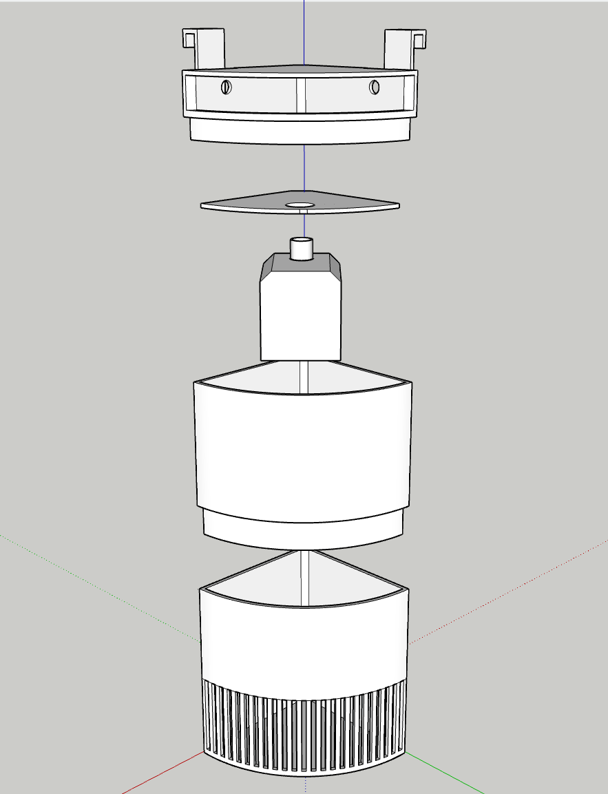 Modular Aquarium (Fish Tank) Hanging Corner Filter