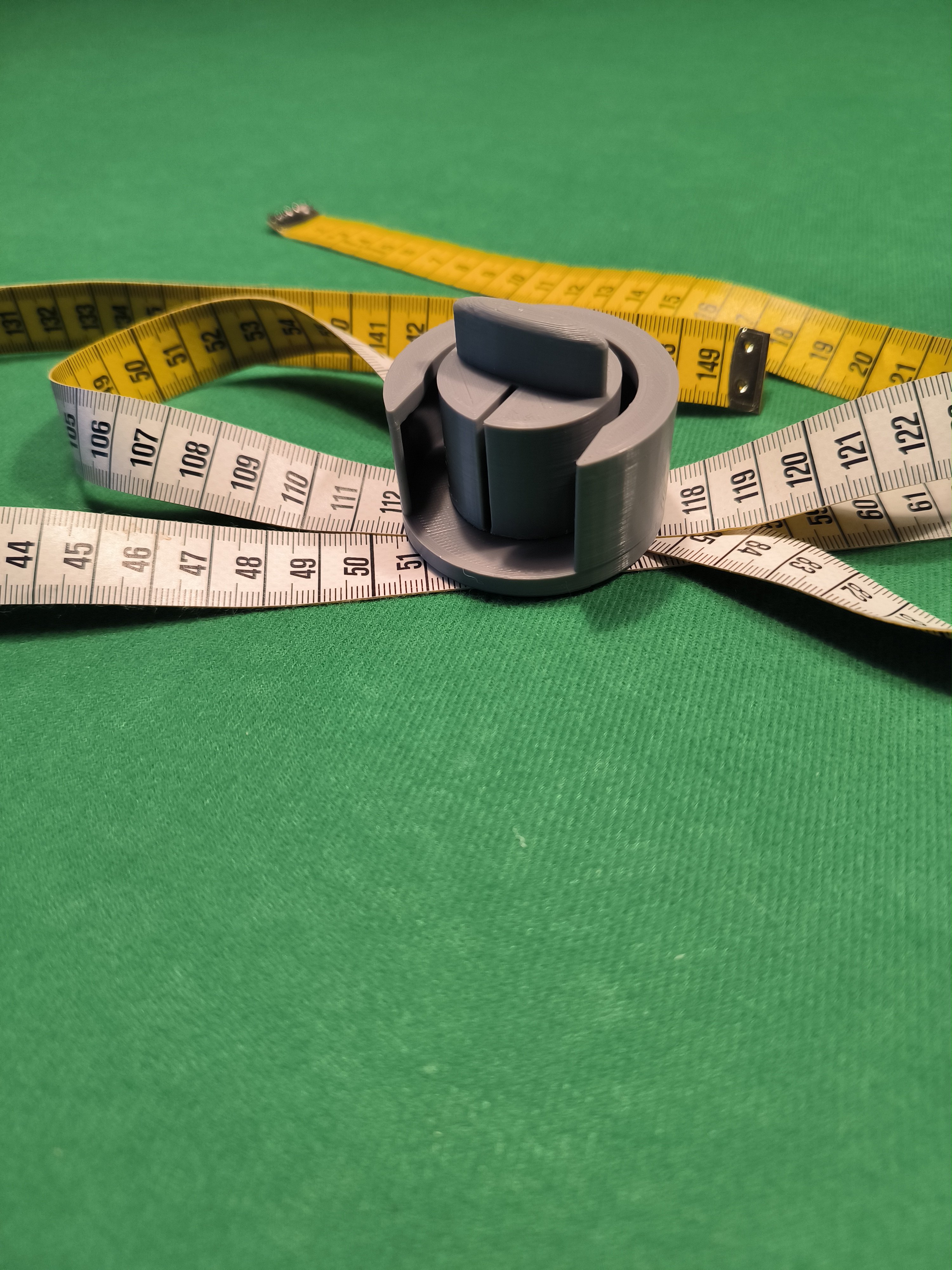 Soft Tape Measure Spool-  NO Glue 3D model thumbnail