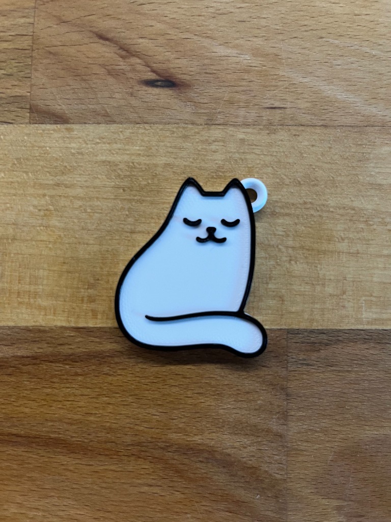 Siting Cat Keychain by BORO Download free STL model