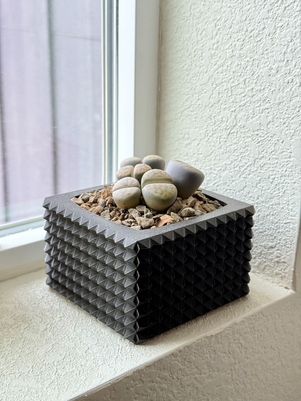 geometric cube planter