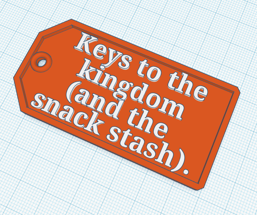 Key Ring "Keys to the kingdom (and the snack stash)."