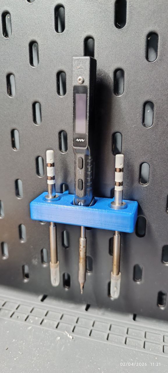 TS101 / TS100 holder with 3 tips for IKEA Skadis