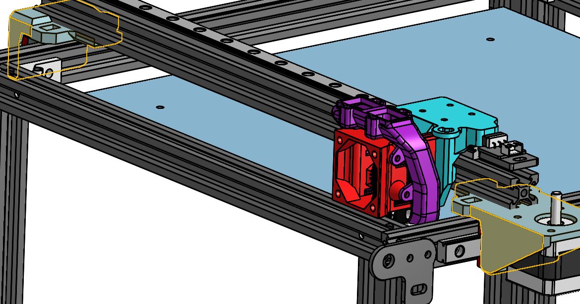 Ender 5 Pro Yaxis Linear Rails Mounts by Milli Download free STL